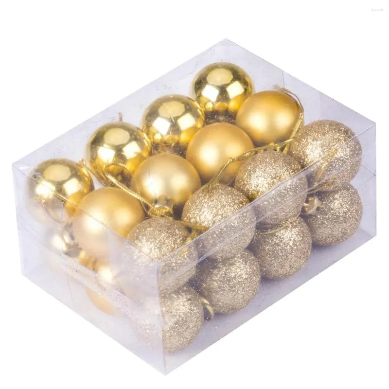 Party Decoration Christmas Ball Ornaments 24st Balls Hanger Baubles Xmas Tree Hanging Ornament Decor 40mm