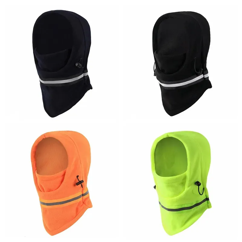 Motocicleta esqui de m￡scara facial face noturno de ciclismo de ciclismo de face l￣ t￩rmica refletiva de inverno balaclava df031