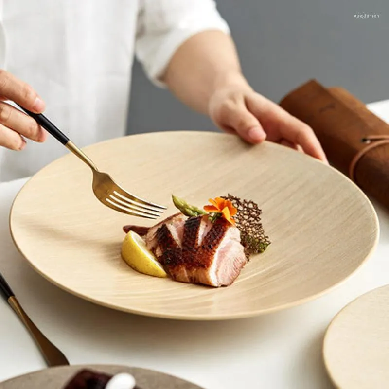 Płyty Fancity retro ceramiczne płytki zachodni stek makaron komercyjna restauracja kreatywna deser Ceremonia stołowa zastawa stołowa