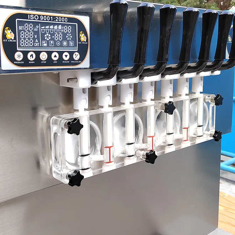 Heavy Duty ETL 7 Flavors Countertop Soft Serve Ice Cream Maker Frozen Yogurt Gelato Machine Full Transparent Refrigerated Upper Tanks From Kolice 3 465.25 DHgate.Com