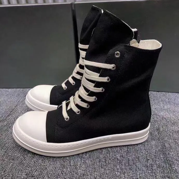 Men Boots Trainers Boot Designer Shoe Womens Shoes Autumn Winter Black Woman Thick Soled Travel Lace-Up 100% Cowhide Lady Platform Casual Leather High Top Size 35-42-45