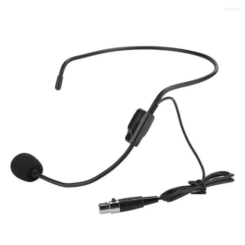 Microfones Mini XLR 3PIN TA3F Plug -huvud som bär förstärkande mikrofon för prestationssporter