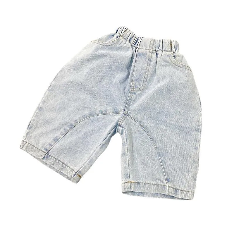 Jeans WLG Kids Boys Girls Spring Fall Denim White Blue Solid Jean Baby Fashion All Mach Bottoms For 1-6 Years
