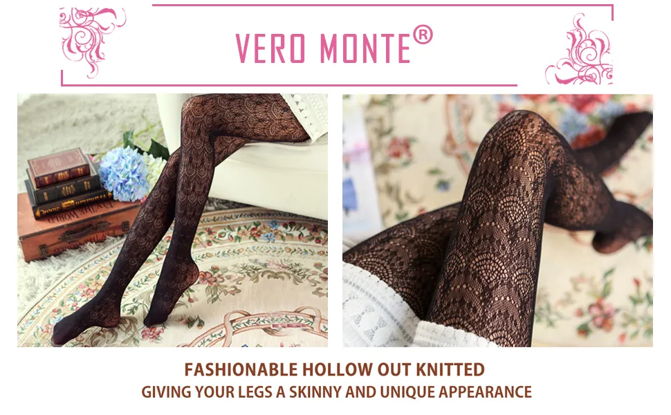 Velo Monroe Womens Colorful Knitted Black Lace Tights With Patterned Lace  Stockings From Jtmf, $36.53