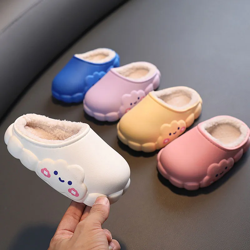 Slipper Slippers Winter Kids Slippers for Girls Indoor Toddler Boys Furry Fur Slides Home Baby Shoes Warm Anti-slip Children's Slipper CSH959 230203