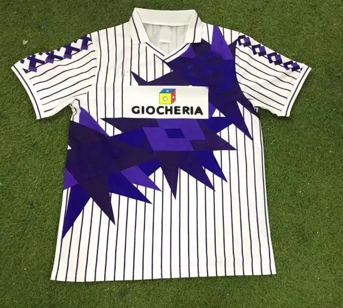 Giocheria Maglie Maglie Da Calcio Retrò Fiorentina 2024 Camicie Da