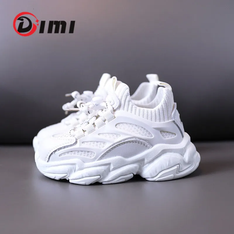 Sneakers Dimi Autumn Kids Shoes For Boys Girls Sport Shoes Fashion Breatble Sticking Soft Non-Slip Outdoor Casual Children Sneaker 230203