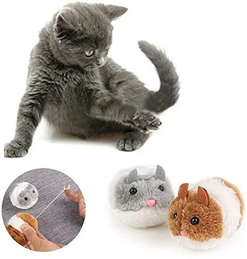 Cat Toys Interactive Cute Plush Fur Toy Shake Movement Mouse Pet Kitten Funny Rat Safety Little Gift1