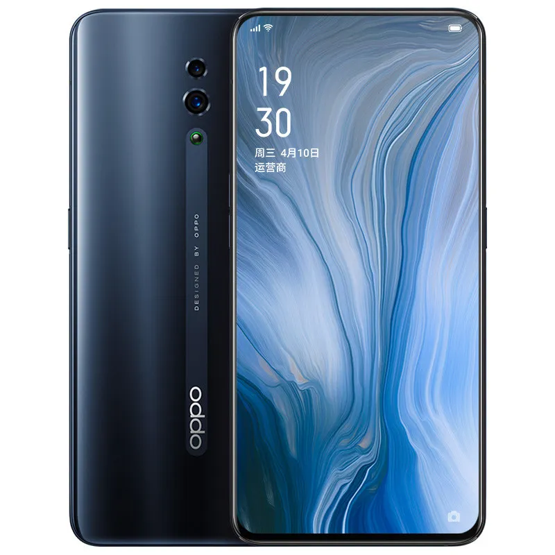 Original OPPO Reno 4G LTE Cell Phone 6GB RAM 128GB 256GB ROM Snapdragon 710 Octa Core 48MP AI NFC Android 6.4" AMOLED Full Screen Fingerprint ID Face Smart Mobile Phone