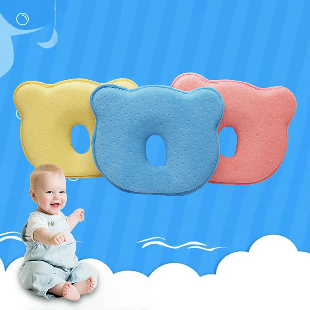 Pillows Baby Shaping Styling Pillow born Memory Foam Lying Sleeping Pillows Infant Neck Protection Pillow Head Protector 230203