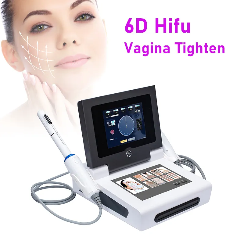 معدات التجميل الأخرى 6D 9D HIFU Machine Machine تشكيل HIFU Portable 2 مقابض 10 CATRIDGES 12 خطوط كل لقطات