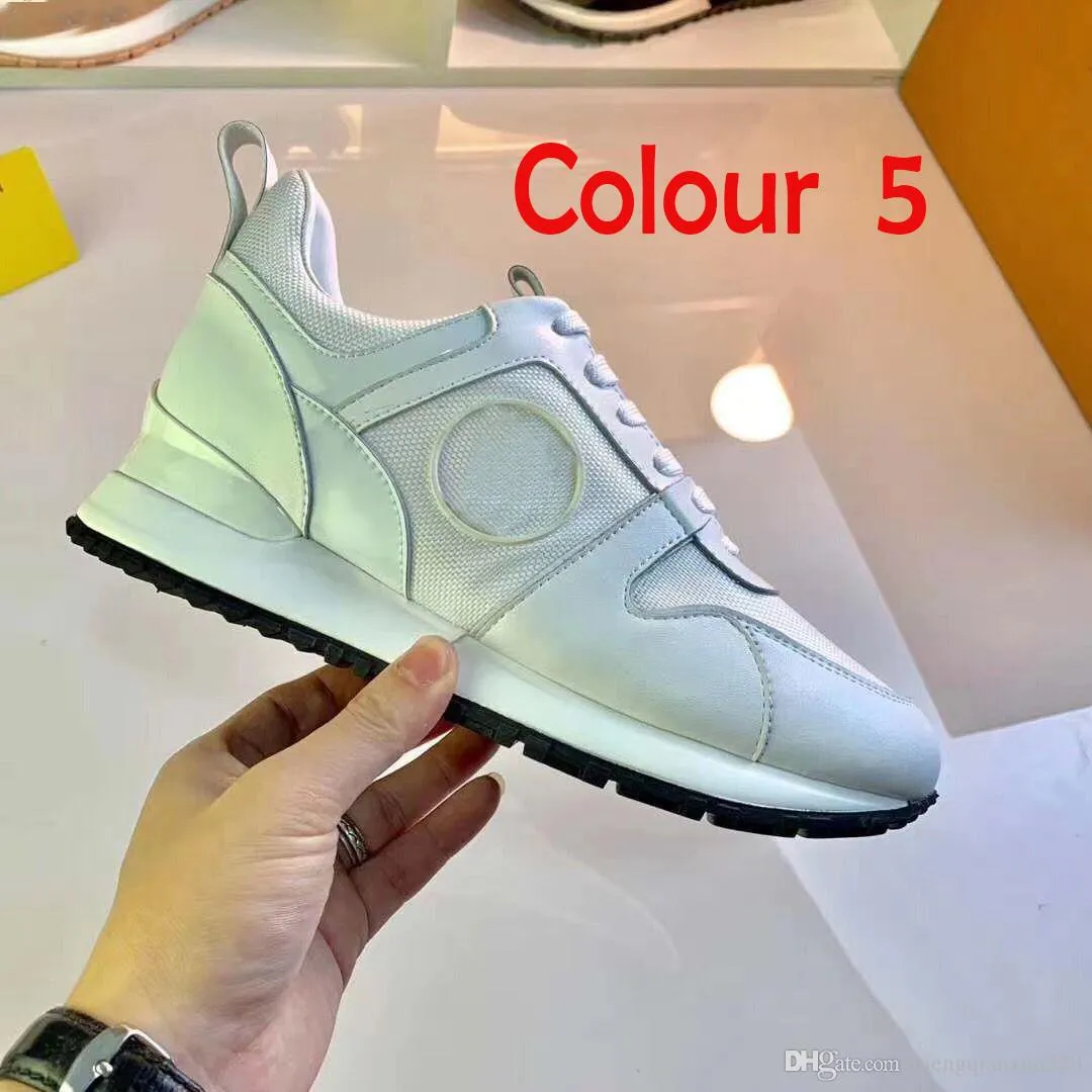 platform men gym Casual shoes women Travel leather lace-up sneaker Trainers 100% cowhide fashion Letters Thick bottom woman shoe Flat lady sneakers Large size 40-42-45
