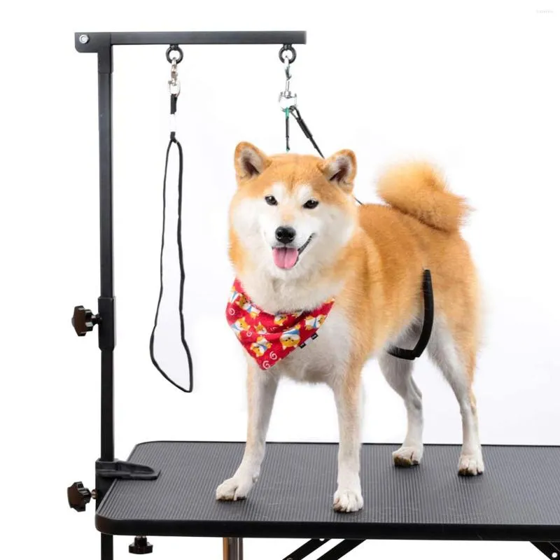 Hundkläder Portable Pet Grooming Table Arm w/Clamp Höjd Justerbar vikbar valpförsörjning för Bath Desk