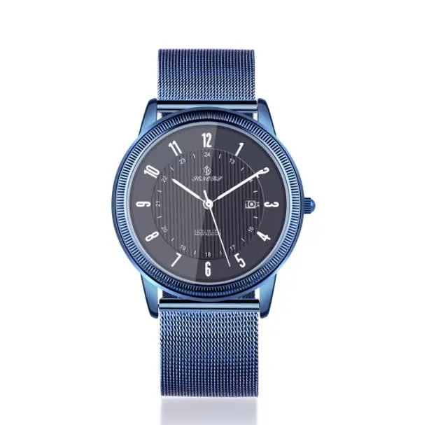 Orologio da uomo: sottile orologio da polso impermeabile alla moda minimalista per uomo con acciaio inossidabile