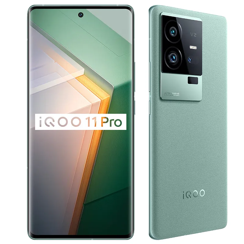 オリジナルVivo IQOO 11 Pro 5G Gaming携帯電話スマート12GB RAM 256GB ROM Snapdragon 8 Gen2 50MP NFC Andriod 6.78 "144Hz曲がったスクリーンフィンガープリントIDフェイスウェイク携帯電話