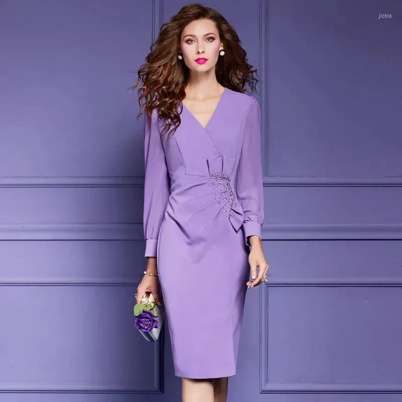 Save Big on Bulk Business Casual Midi Dress Womens Formal Midi Dress: Slim  Fit Business Casual Midi Skirt Office Dress Long Sleeve Designer Work