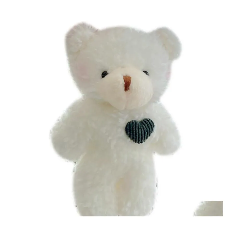 Klasyna smyczy urocze kreskówka 11 cm misia niedźwiedź pies pluszowy wypchany lalka breloczek kluczyka na torbę wisiorka dla dzieci Xmas gif Oto7i