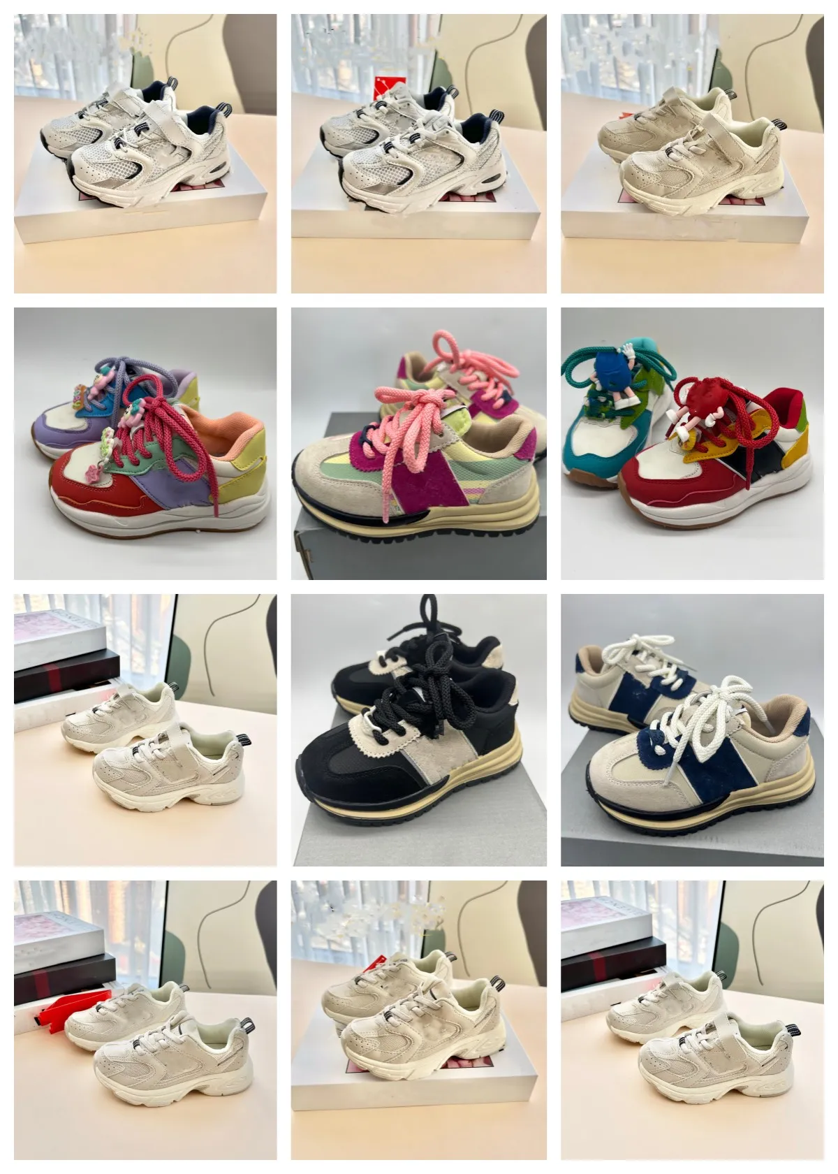 Chaussures Designer Mode Kid Infant Outdoor Sport Courir Bébé Baskets Printemps Classique Respirant Confortable Boucle En Cuir Semelle Néonatale