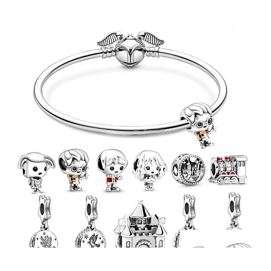 Legierung passt zu Original-Armband-Halskette, Tier-Herzform, Charms, Perlen, Silberfarben, Anhänger, DIY-Schmuck, Drop-Lieferung, Otftd