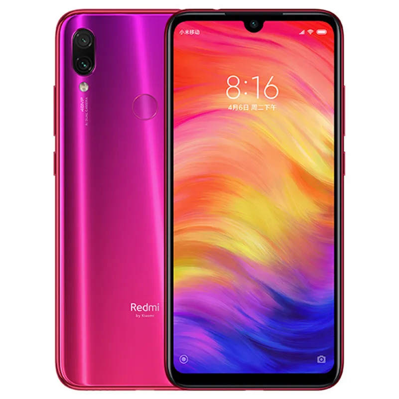 Oryginalny Xiaomi Redmi Note 7 4G LTE Telefon komórkowy 4GB RAM 64GB ROM Snapdragon 660 Octa Core Android 6.3 "Pełny ekran 48MP AI 4000MAH ID na odcisk palca Smart Telefon komórkowy