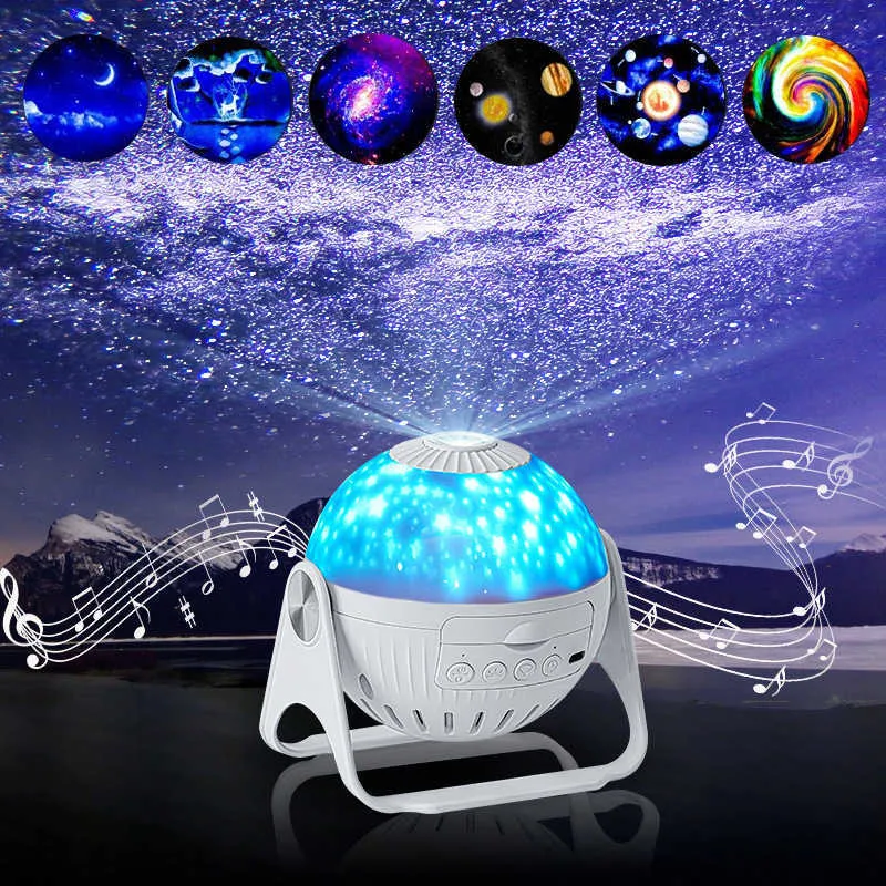 Galaxy Projector-Star Projector-360 درجة تلقائية التناوب ذات التوقيت النجوي.