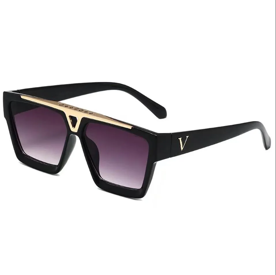 Мужские и женские плоские солнцезащитные очки 1502 с защитой от ультрафиолетового излучения, трендовые универсальные роскошные солнцезащитные очки