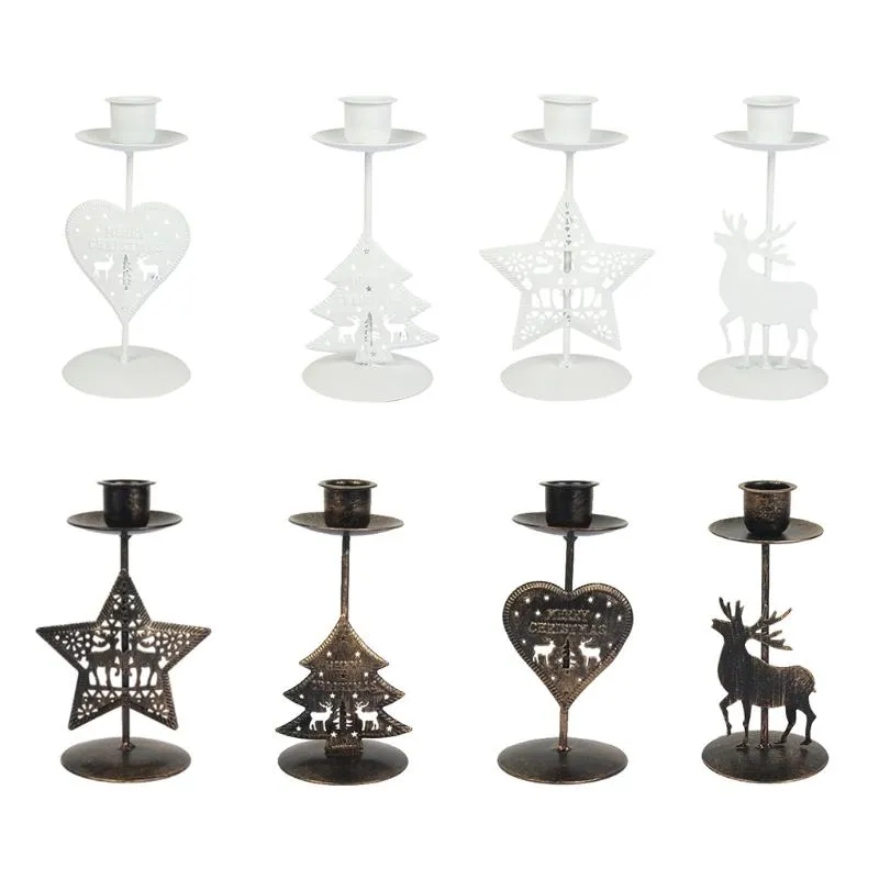 Party Decoration Christmas Tealight Candle Holder Metal Tea Light Candleholders Xmas Tree Decorparty Partyparty