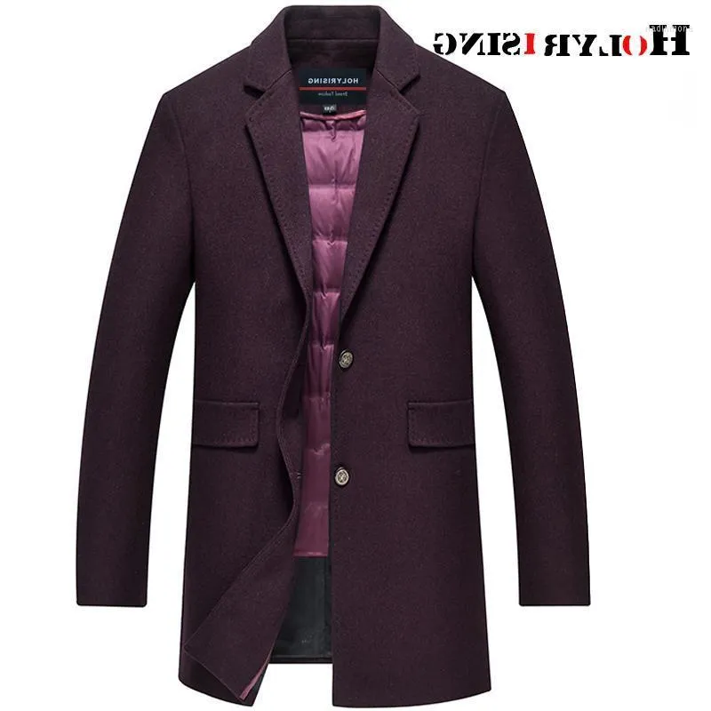 Men's Wool & Blends Men Coats With Down Vest Adjustable Waistcoat Long Warm Outerwear Thicken Topcoat Male Windproof Jackets 19014-5 Nadi22