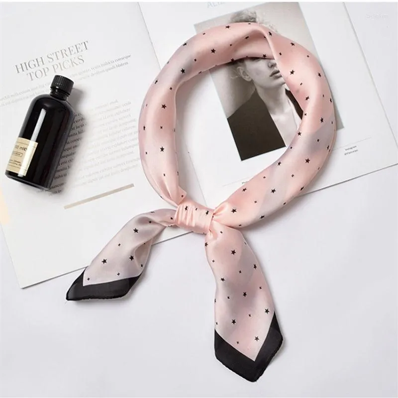 Sciarpe KOI LEAping Decorazione estiva Donna Moda Modello a stella Stampa Piccola sciarpa quadrata Foulard regalo