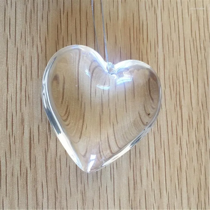 Żyrandol kryształ 100pc sprzedaż serca 50 17 mm szklany wisiorek przezroczysty wiszące części pryzmaty