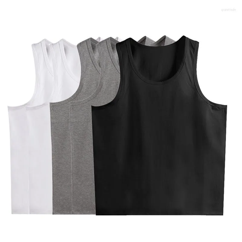 Men's Tank Tops 5 Pieces Pack Workout Top Men Summer Plus Size 5XL 6XL 7XL 8XL Cotton Undershirt For Big And Tall Man Bodybuilding Clothes