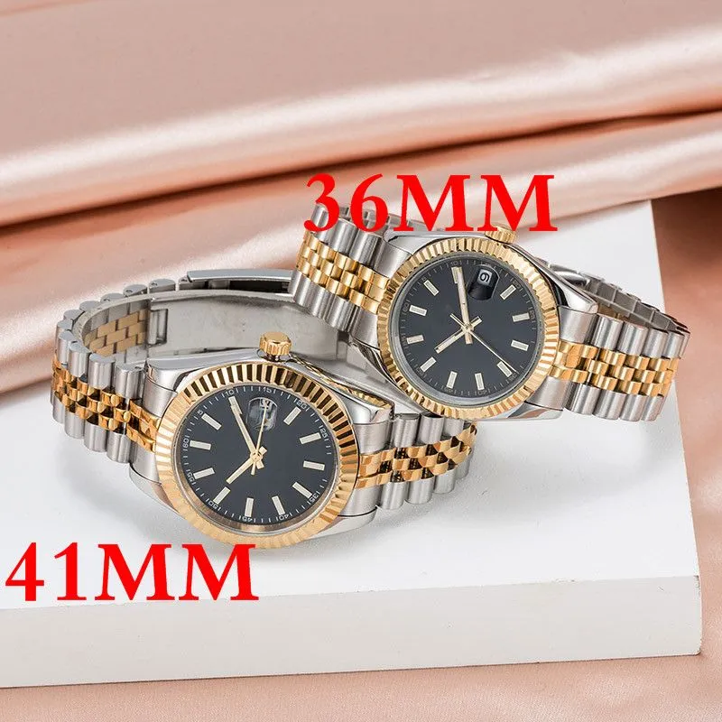 U1 horloge heren automatische mechanische horloges zilveren band Saffierglas volledig roestvrij waterdicht polshorloge dame gouden horloges EW