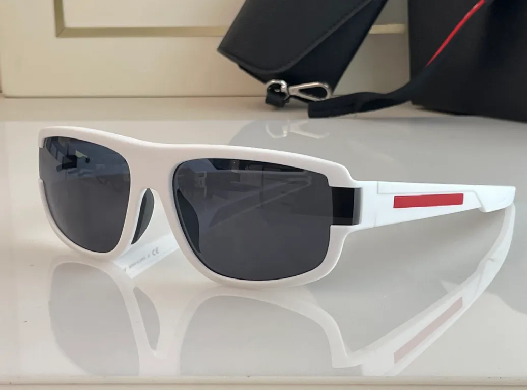 Sporty Dark Grey Rubberized Sunglasses for Men Celery Petrol White