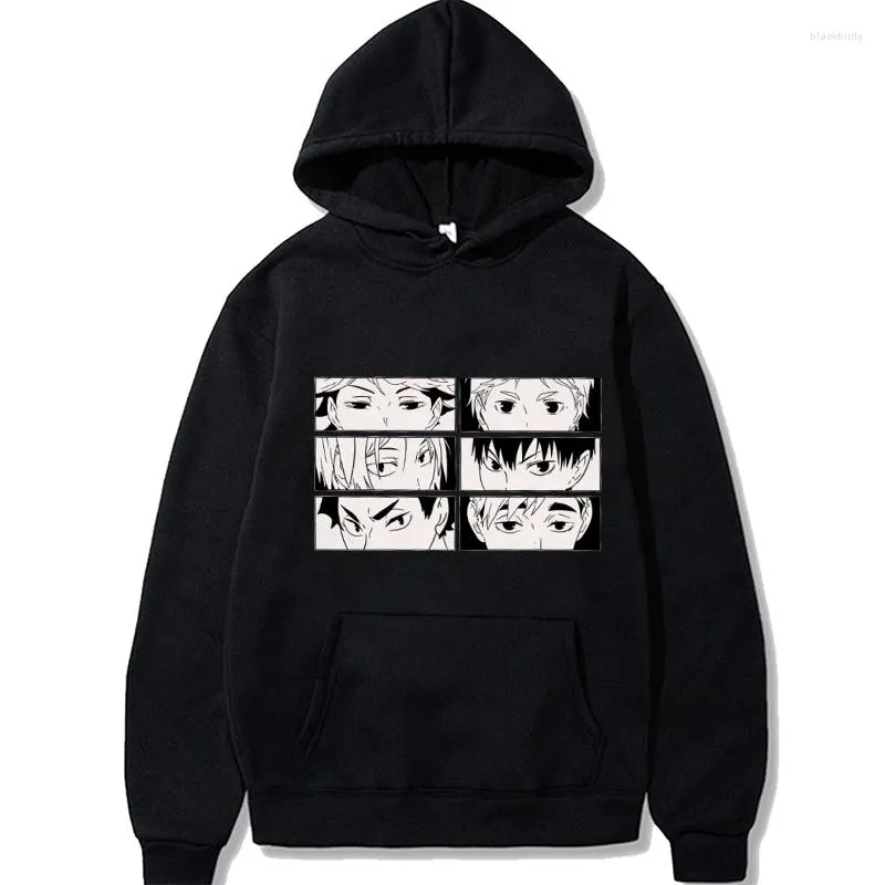 Heren hoodies haikyuu !! Manga anime perifere ogen sweatshirt herfst winter casual mannen vrouwen lange mouw oversized