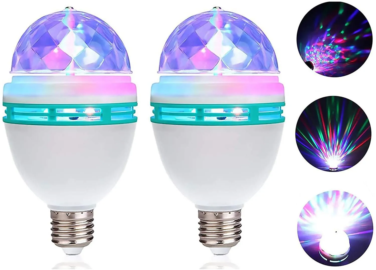 マジックボール回転電球小魔法ボールサウンドコントロールライトKTVフラッシュバルブE27ステージランプRGB LED電球