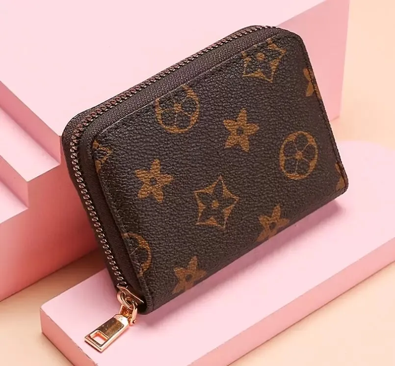 M60067 Luxury Designer Wallet Purs Purses Women Short Zippy plånböcker Lady Classic Zipper Pocket Pallas Bag Zip Coin Purse med låda