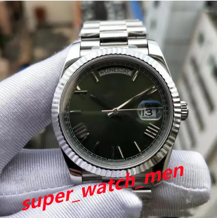 BP Factory Version Men Watch 2813 Движение V2 Green Dial 228239 Серебряная устрица из нержавеющей стали Strapp Sapphire Glass 41 MM Dive Menes Watches