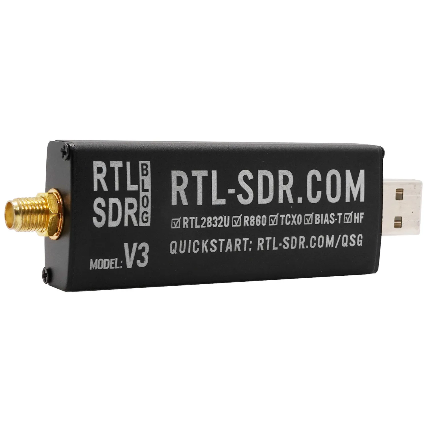 Venta de Sintonizador receptor USB RTL-SDR USB de banda completa