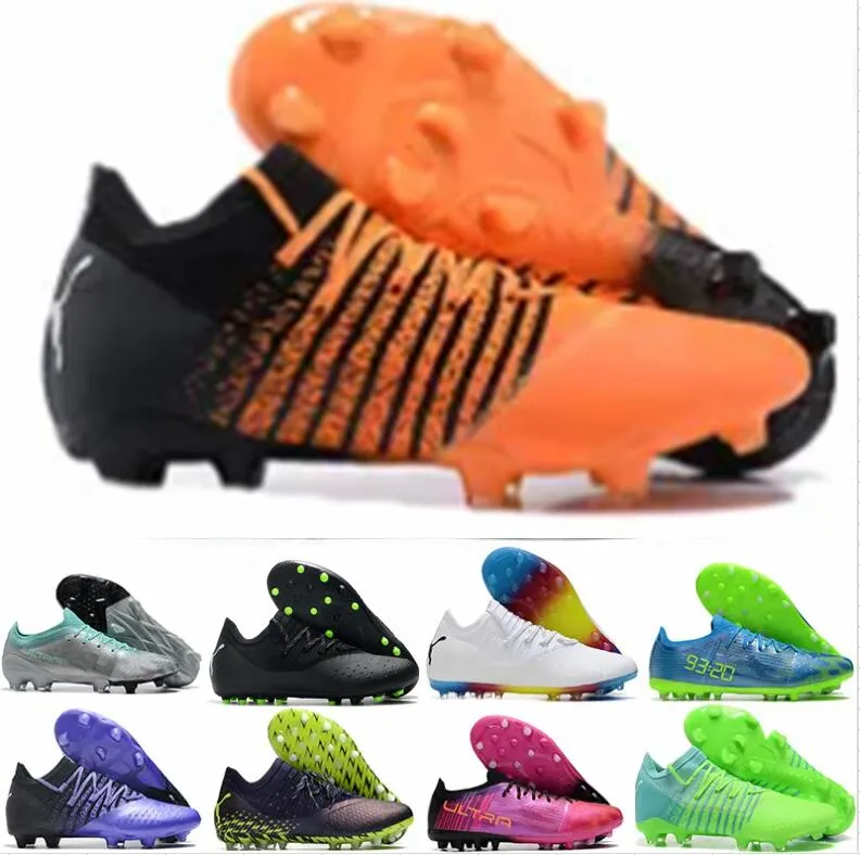 hypervenom phantom II Fotbollsskor för män Future Z 1.3 FG Teaser Limited Edition Klossar Ljusblå Instinct Orange Svart Röd Svart Fotbollsskor