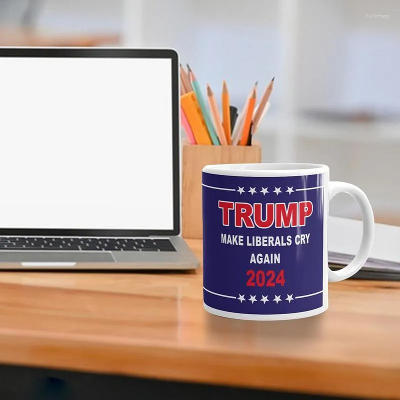 Cups Saucers Trump Mug Funny Unique Gift Mugs Conservative Ceramic Coffee Tea Novelty For Christmas Fathers Mothers Day Birthday