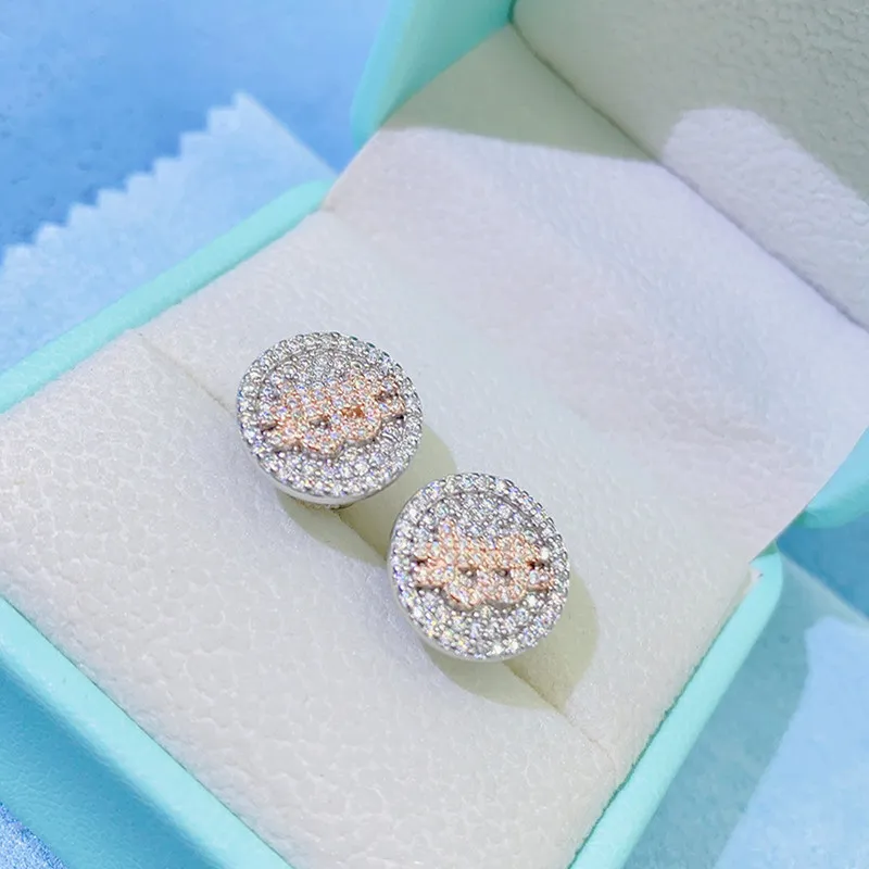 Passed Diamond Test Charming Men Women Earrings Allergic Free 925 Sterling Silver Bling Moissanite Studs Earrings Nice Gift