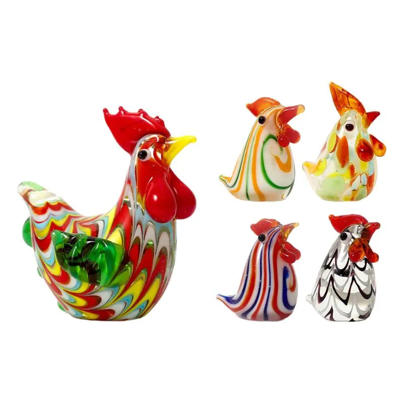 Party Decoration 5pcs Japanese Chicken Figures Desktop ProNsments Creative Animal Models Party