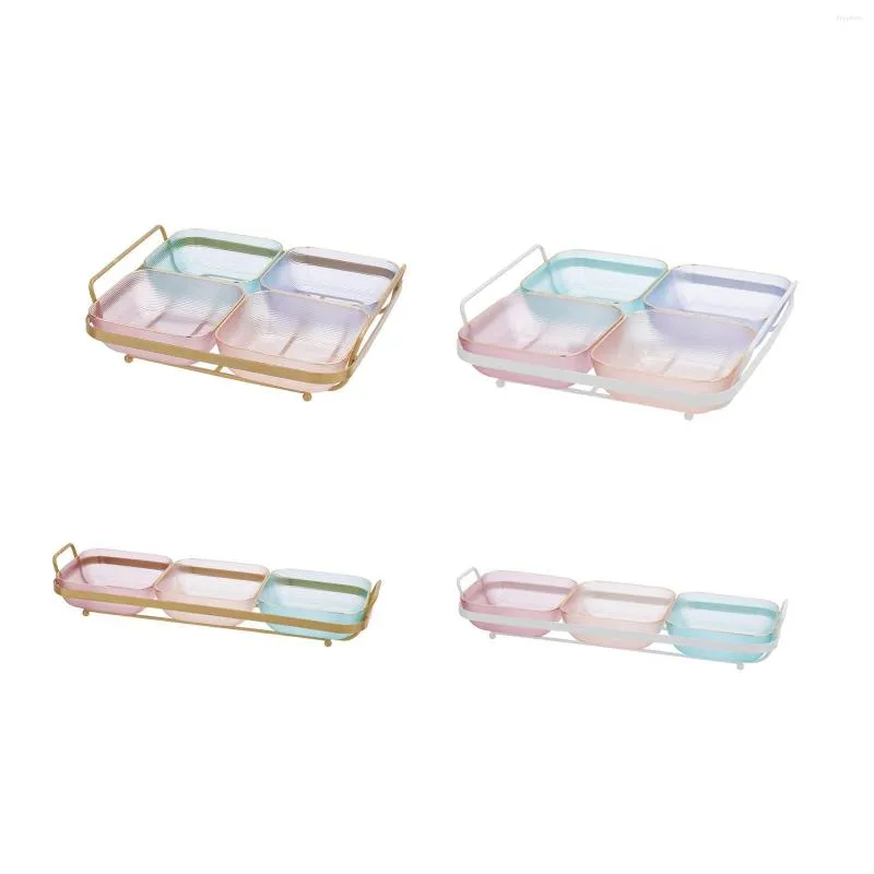 Plates Candy Serving Tray Condiment Container Nuts Holder Organizer Fruit Dessert Plate Dish Platter For El Restaurant
