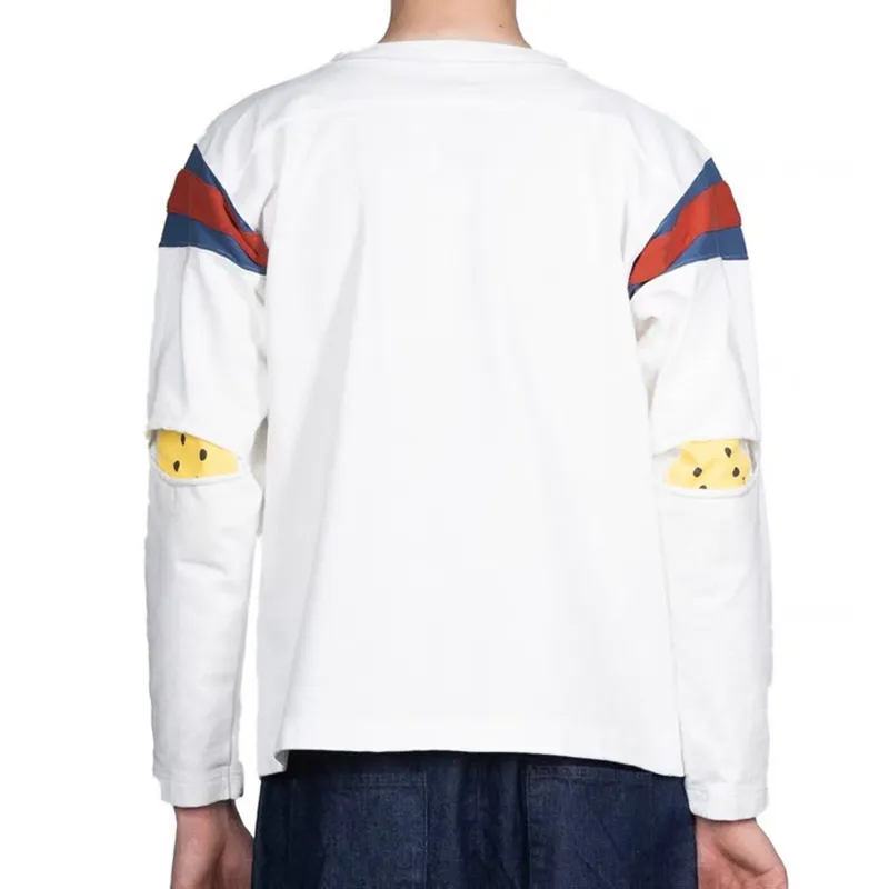 トップス AmeriVINTAGE AM LOGO OVER LONG TEE WHITE AM LOGO OVER