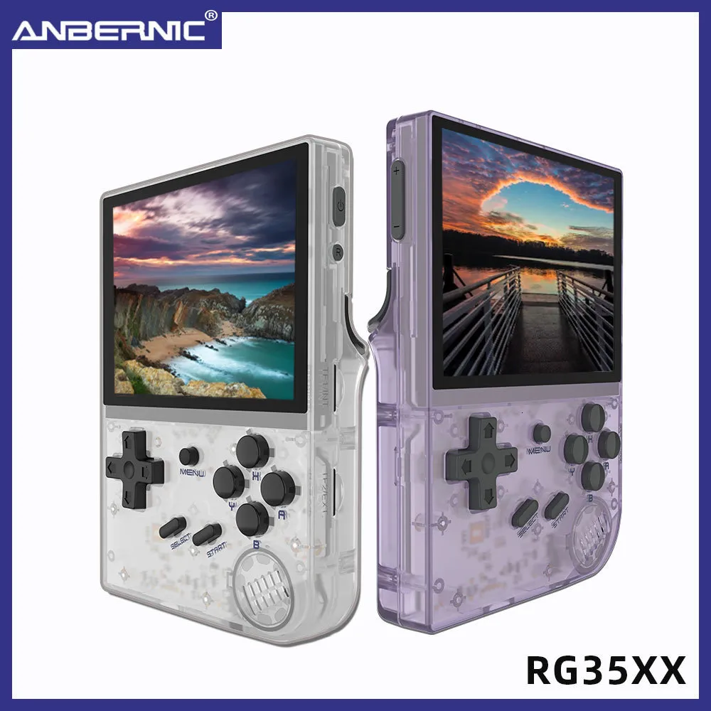 Portable Game Players ANBERNIC RG35XX Portableretro Handheld Game Console 3.5inch Screen Screen Game System Linux Classic Gaming Emulator 230206