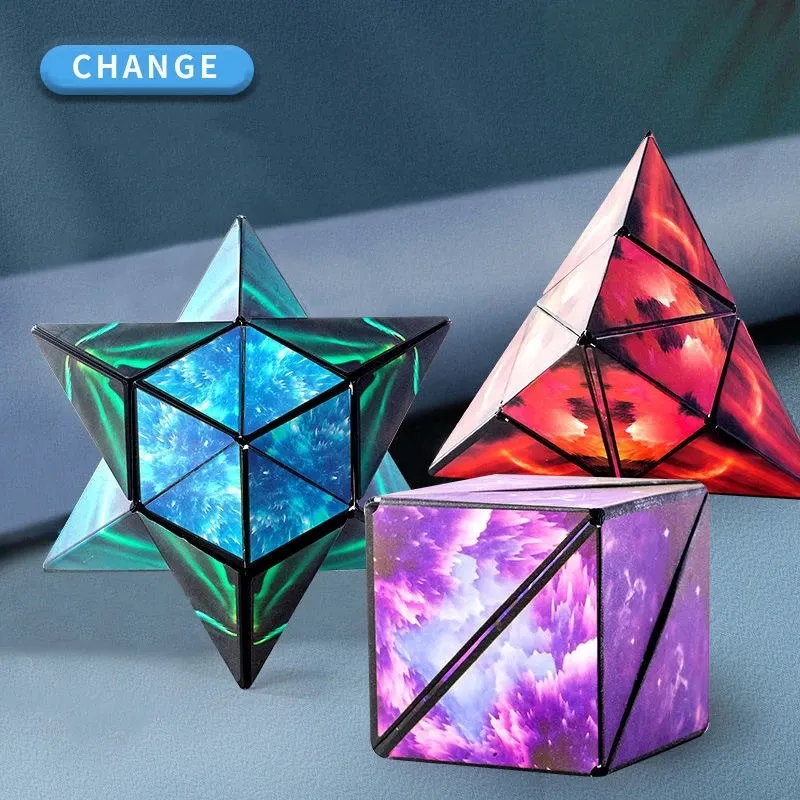 Magnetic Cube Fidget Toys Antistress Relax For Adults Hand Fingertip Toy Office Flip Puzzle Ball Stress Reliever
