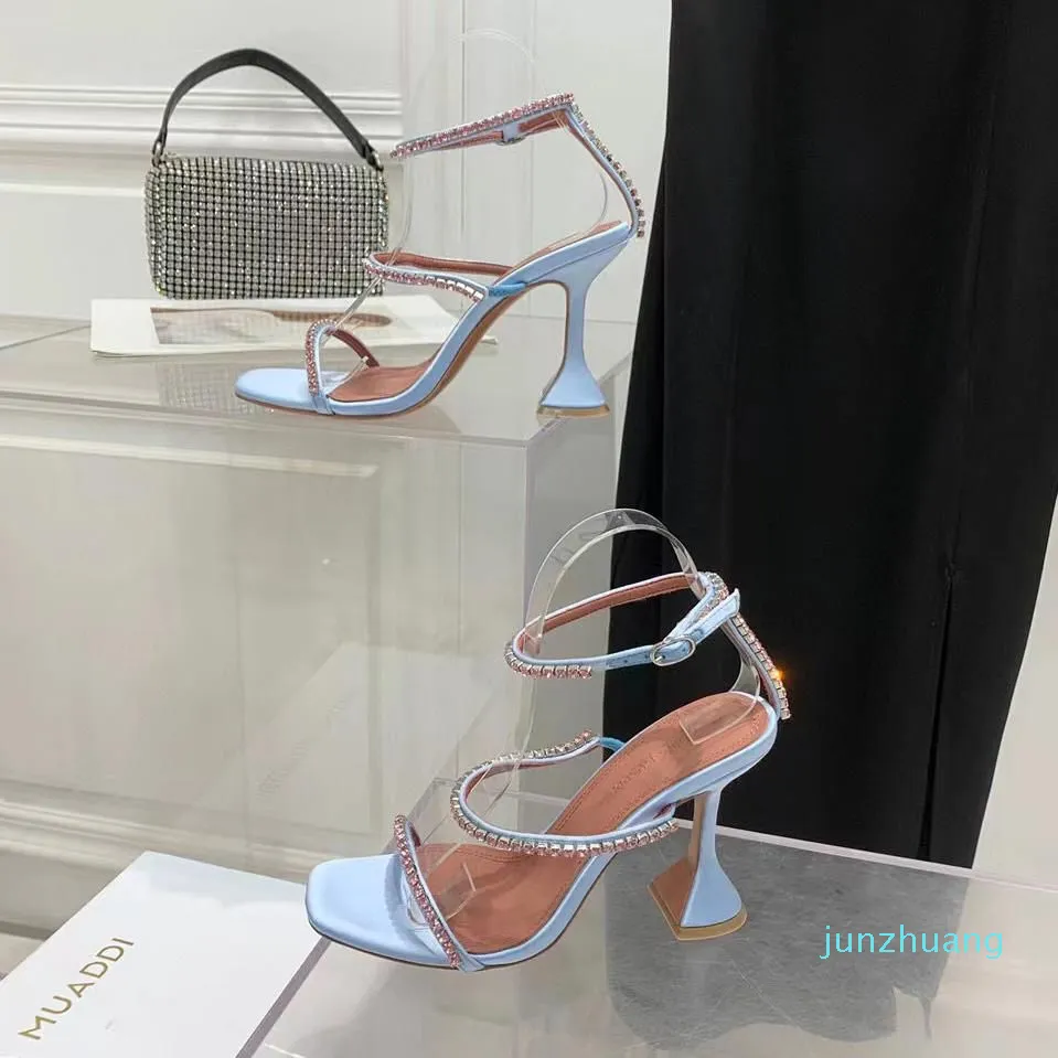Giuseppe Zanotti Embellished Satin Stiletto-heel Pumps In Blue | ModeSens