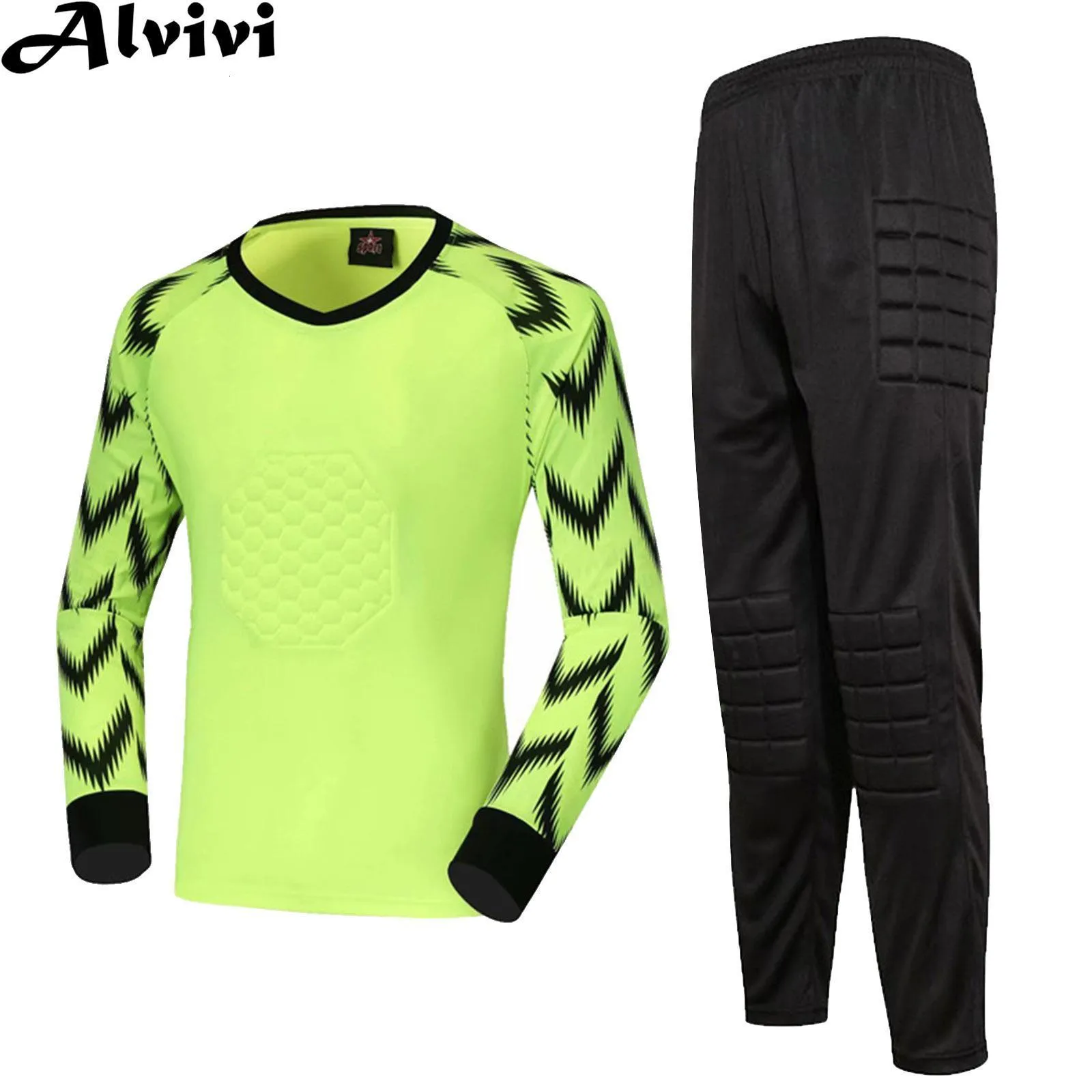 Conjuntos Para Correr Niños Niños Fútbol Portero Ropa Portero Traje  Deportivo Entrenamiento De Fútbol Uniforme Manga Larga Protector Acolchado  Camiseta Pantalones 230206 De 20,75 €