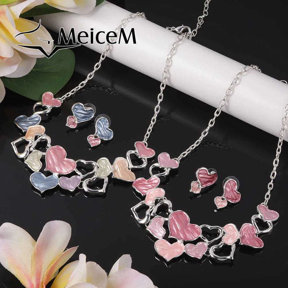 Подвесные ожерелья Meicem милый розовый дизайнер ожерелья из -за эстетических цепочек 2000 -х годов Идеи рождественские подарки