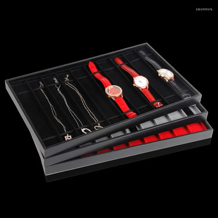 Jewelry Pouches Wholesale 40.5 25 Watch Necklace Bracelet Display Tray For 10 Pcs